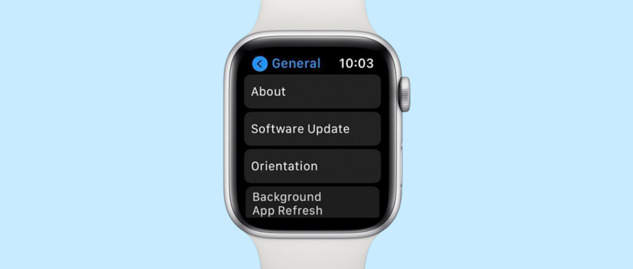 General Menu app on Apple Watch