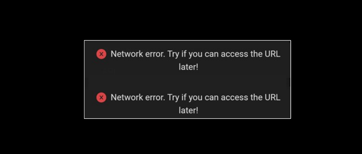 Network Error
